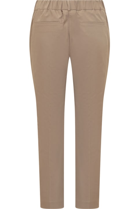 Brunello Cucinelli Clothing for Women Brunello Cucinelli Elastic Waist Cropped Trousers