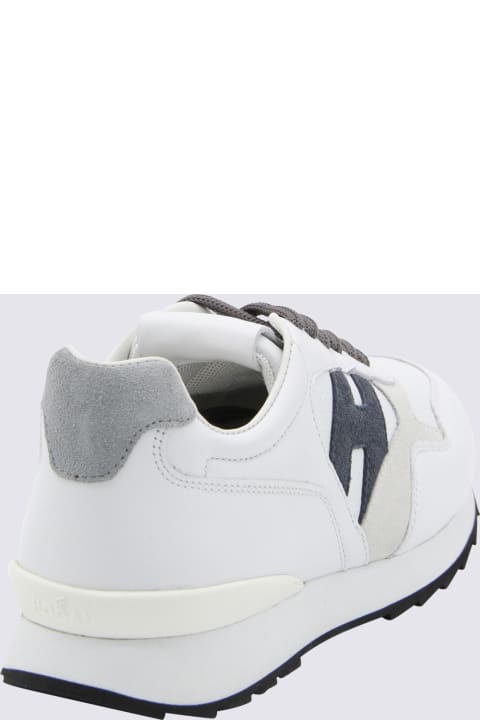 Shoes for Boys Hogan White Leather R261 Sneakers