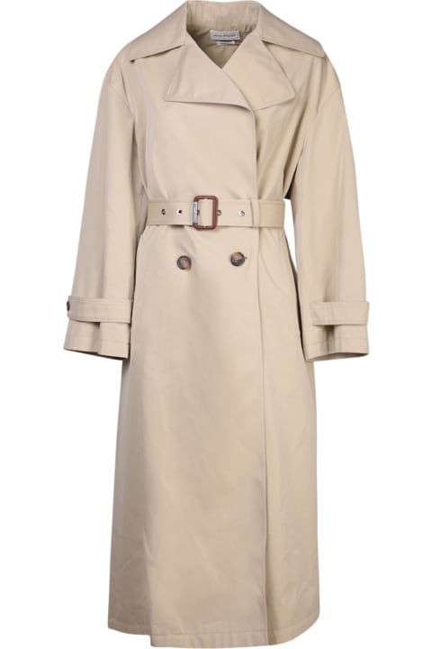 Alexander McQueen Coats & Jackets for Women Alexander McQueen Belted Trench Coat