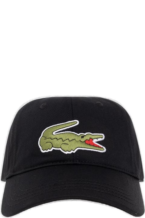 Lacoste Hats for Men Lacoste Logo-embroidered Curved Peak Baseball Cap
