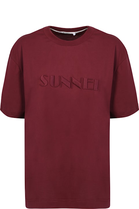 Fashion for Women Sunnei Embroidered Logo T-shirt