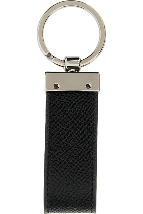 Keyrings for Men Dolce & Gabbana Logo Plaque Keyring