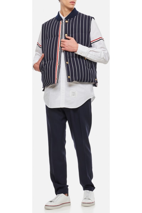 Thom Browne Coats & Jackets for Men Thom Browne Wool Stripe Vest