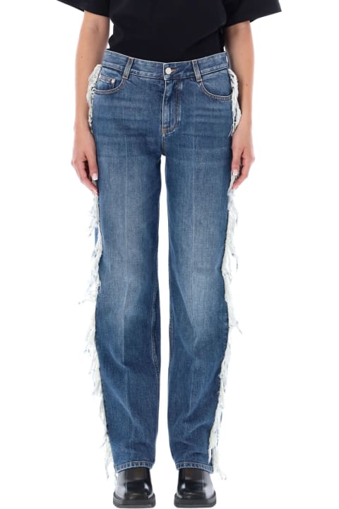 Fashion for Women Stella McCartney Fringed Straight Leg Jeans