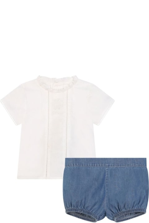 Chloé Clothing for Baby Girls Chloé Blouse And Shorts Set