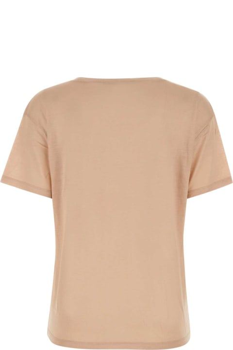 Baserange Topwear for Women Baserange Silk Pink Bamboo Tolo T-shirt