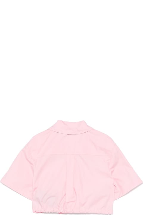 Balmain Shirts for Girls Balmain Camicia Crop Rosa
