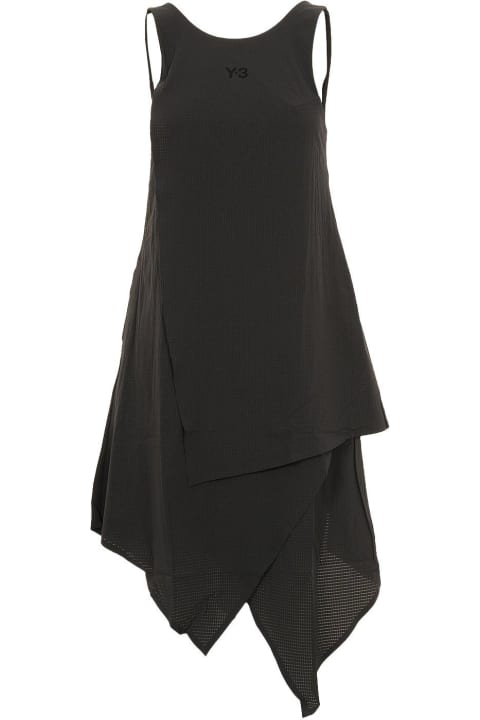 ウィメンズ Y-3のワンピース＆ドレス Y-3 Sleeveless Asymmetric Dress