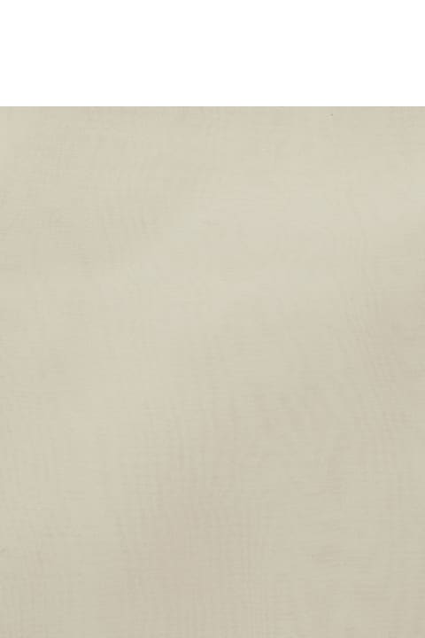 Alberta Ferretti إكسسوارات لـ السيدات Alberta Ferretti White Semi-transparent Stole In Silk Chiffon Woman