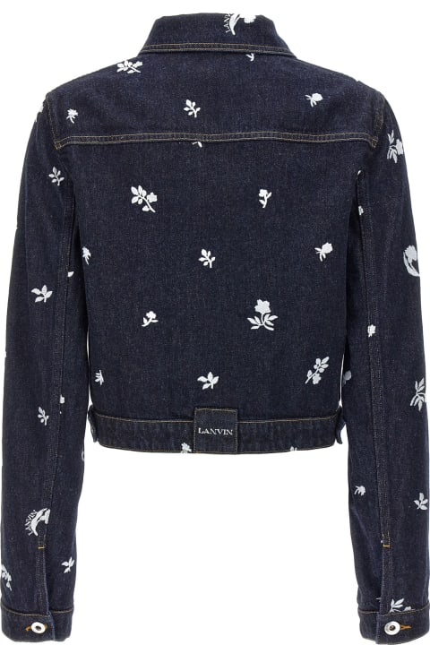 Lanvin Coats & Jackets for Women Lanvin Floral Embroidery Jacket