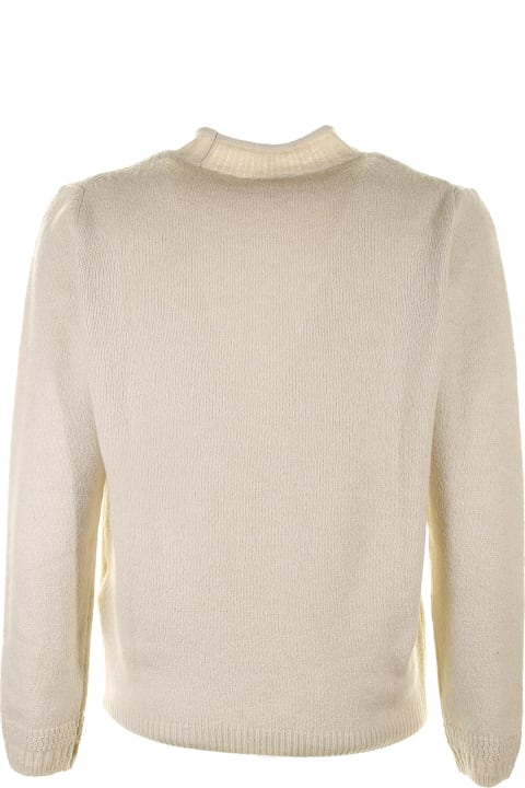 Seventy Sweaters for Men Seventy Cream Sweater With Collar