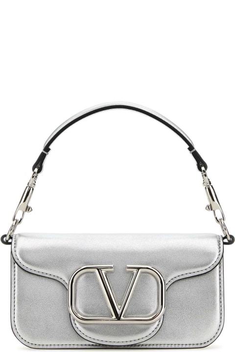 Fashion for Women Valentino Garavani Silver Leather Locã² Handbag