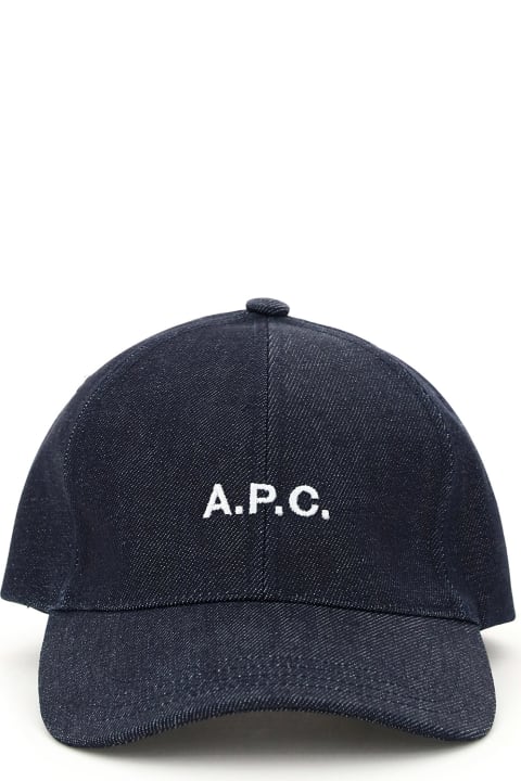 A.P.C. Hats for Men A.P.C. Charlie Denim Baseball Cap