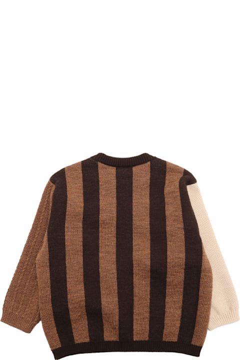 Fendi سترات وبلوزات ثقيلة لـ رُضع بنات Fendi Sweater With Animal Mascots