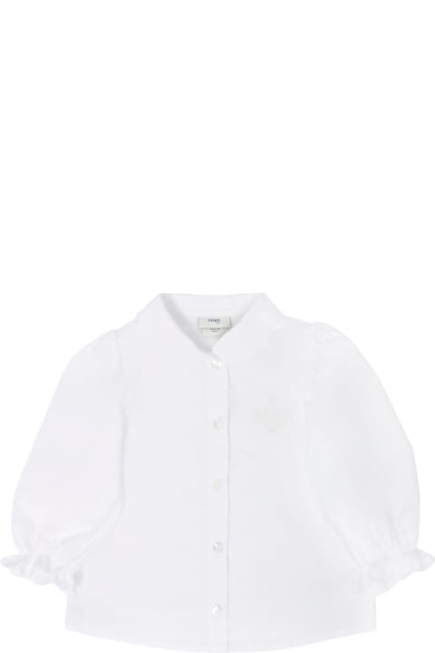 Homeware Fendi Long Sleeved Shirt For Baby Girl