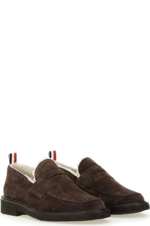 Thom Browne for Men Thom Browne Shearling-lining Penny Loafers