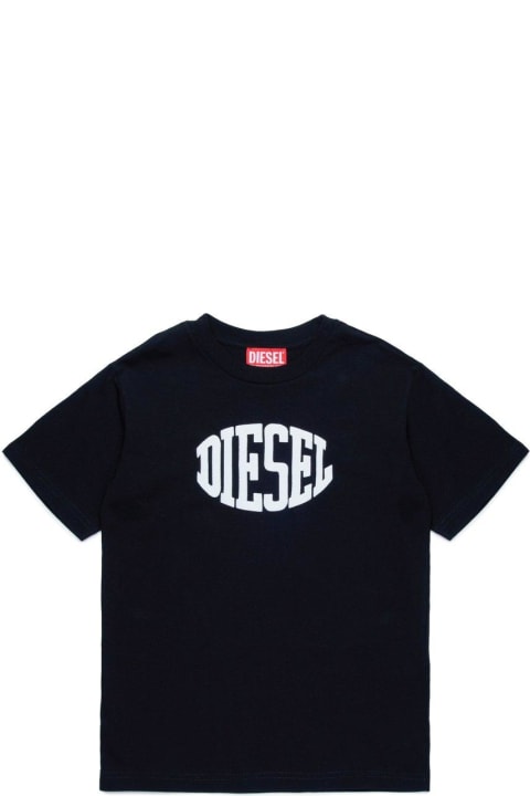 Diesel for Kids Diesel Tmust Over Logo Printed T-shirt