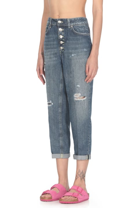 Dondup Jeans for Women Dondup Distressed Buttoned Jeans