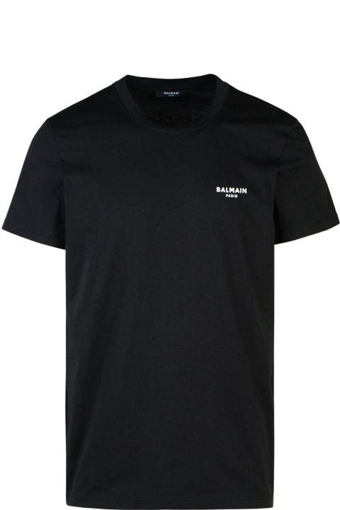 Balmain for Men Balmain Black Cotton T-shirt