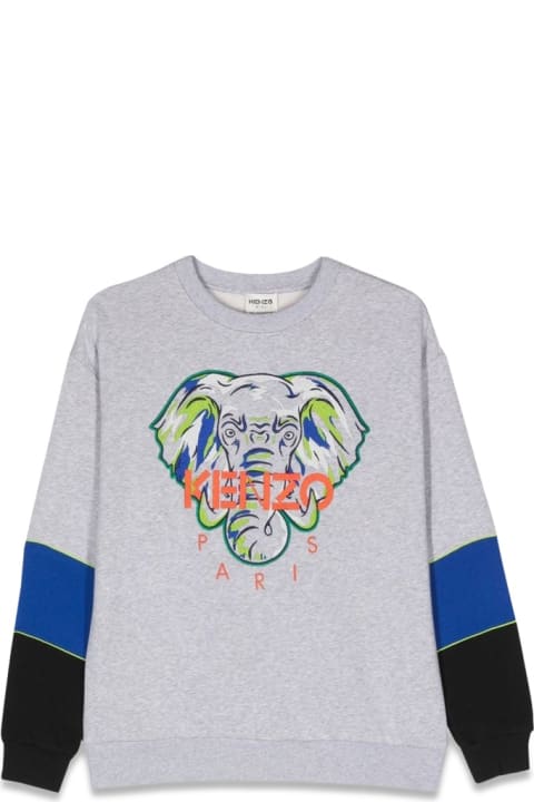 Kenzo Kids Kids Kenzo Kids Elephant Crewneck Sweatshirt