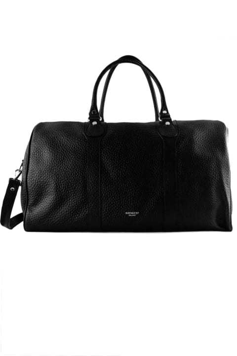 Avenue 67 Luggage for Women Avenue 67 Black Leather Duffel Bag