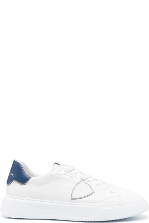 Philippe Model Sneakers for Men Philippe Model Temple Low Sneakers - White And Blue