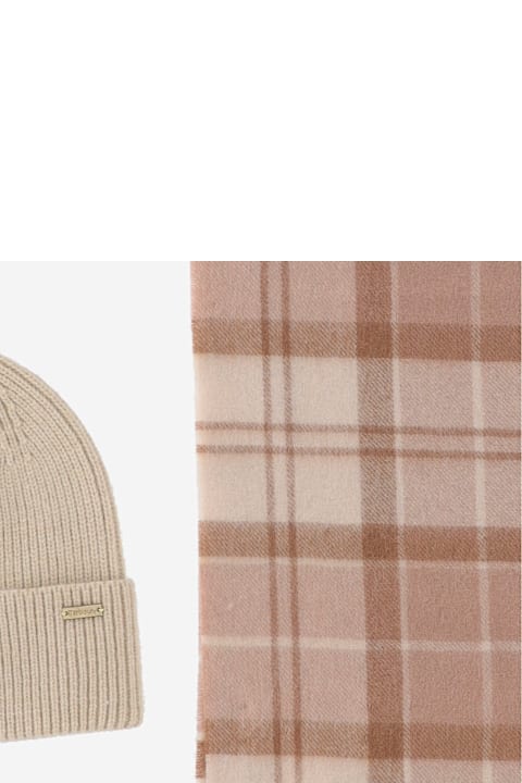 Barbour إكسسوارات لـ السيدات Barbour Scarf And Hat Set