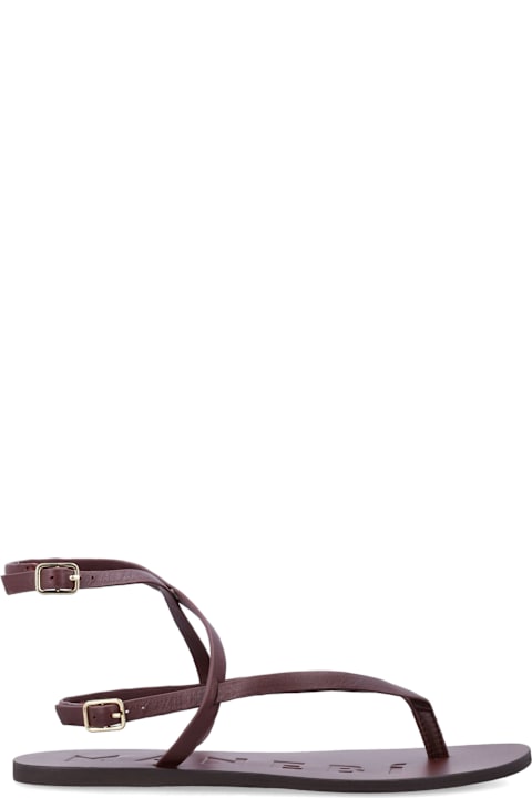 Manebi Manebì Leather Strappy Thong Sandals