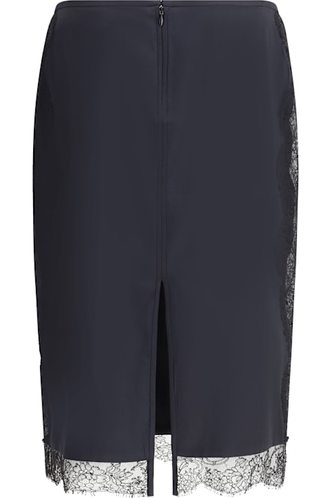 Homeware Tom Ford Satin Skirt With Lace Details