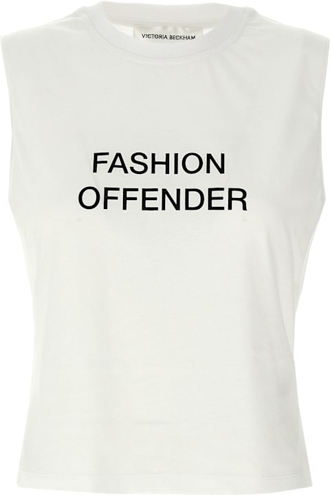 Victoria Beckham Topwear for Women Victoria Beckham 'slogan' Tank Top