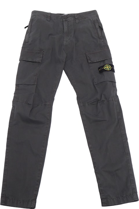 Stone Island Bottoms for Boys Stone Island Regular Tapered Trousers