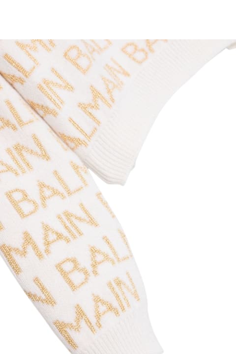 أدوات منزلية Balmain Allover Logo Crewneck Sweater