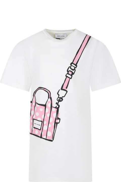 Homeware Marc Jacobs White Dress For Girl With Iconic Bag