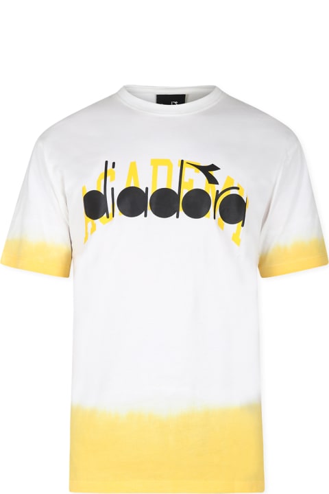 Homeware Diadora White T-shirt For Boy With Logo