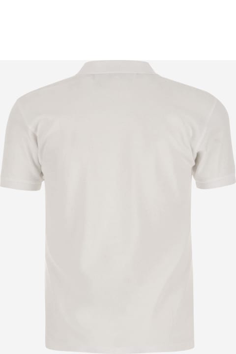 メンズ トップス Comme des Garçons Cotton Polo Shirt With Logo