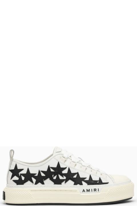 Low White Trainer With Stars
