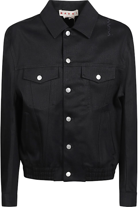 Marni Coats & Jackets for Men Marni Yarn Dyed Denim Jacket