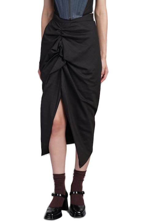 Vivienne Westwood for Women Vivienne Westwood Side Panther Gathered Skirt