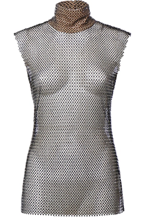 Genny for Kids Genny Rhinestone Mesh Top