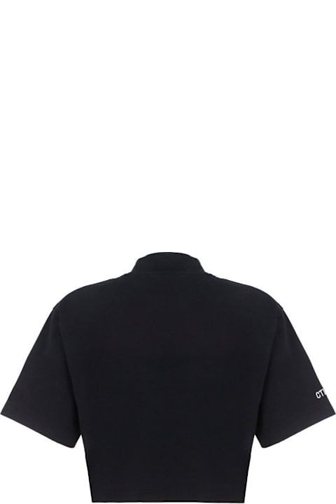 HERON PRESTON Clothing for Women HERON PRESTON Logo Patch Cropped T-shirt