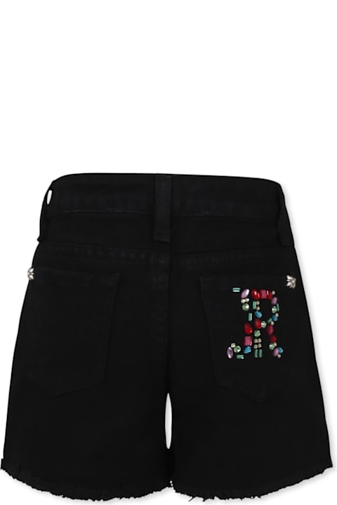 Richmond for Men Richmond Black Shorts For Girl With Logo