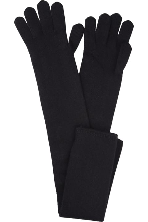 Gloves for Women Max Mara Black Timor Long Gloves