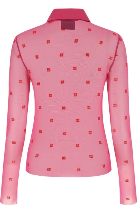 Givenchy Sale for Women Givenchy Embroidered Mesh Shirt