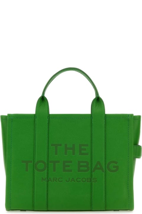 ウィメンズ Marc Jacobsのトートバッグ Marc Jacobs Green Leather Medium The Tote Bag Handbag