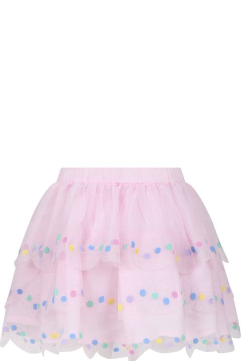 Stella McCartney Kids Bottoms for Girls Stella McCartney Kids Pink Tulle Skirt For Girl