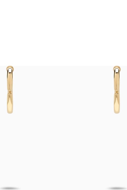 Jewelry for Women Valentino Garavani Golden Oval Vlogo The Bold Edition Earrings