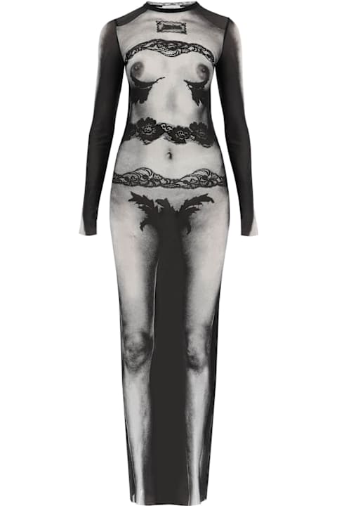 Jean Paul Gaultier for Women Jean Paul Gaultier Long Mesh Dress 'body Lace Mariniã¨re