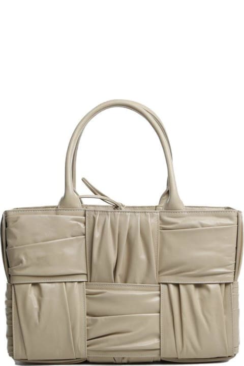 Arco Woven Pleated Tote Bag