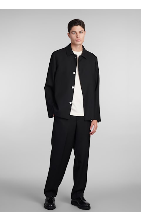 costumein Pants for Men costumein Pajama Pants In Black Wool