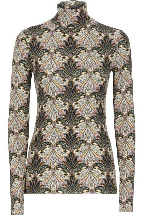 Etro Sweaters for Women Etro Turtleneck With Paisley Pattern